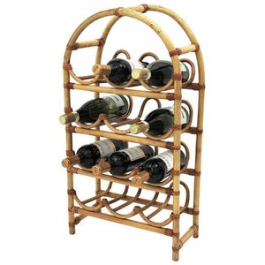 Wine Bottle Holder With Pick up Handle High Quality Barware Rattan Jute Bottle Holder <b>Table</b> Top - Product Image 3