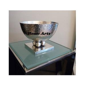Stainless Steel Hammered Chocolate <b>Bowl</b> With Stand Trending Design Round Shape <b>Dessert</b> <b>Bowl</b> With Stand - Product Image 3