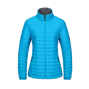 Vente en gros de doudounes d'hiver pour femmes, logo personnalisé, cuir de mouton chauffant, doublure en viscose, rivets de camouflage, vêtements d'extérieur - Product Image 5