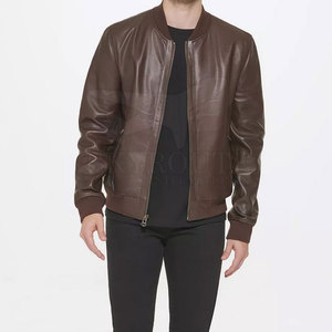 Chaqueta de Piel de Vaca para Hombre, Transpirable, Ecológica, de Secado Rápido, de Alta Calidad, Cálida para Invierno, Informal, Rellena de Poliéster, Precio Razonable - Product Image 1