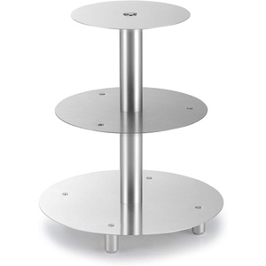Elegant And Durable Stainless Steel And <b>Crystals</b> Metal Cake <b>Stand</b> High Quality Dessert Display for Weddings And Parties - Product Image 6