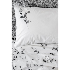 Queen Size Luxury Floral Cotton Duvet Cover <b>Set</b> Elaria Anthracite Double Dual for Bed <b>Comforter</b> Hotel Home Wedding Hospital Use - Product Image 2