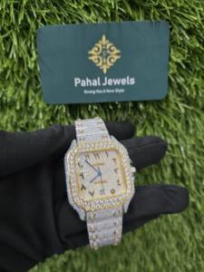 Reloj de Lujo para Hombre, Estilo Hip Hop, con Incrustaciones de Moissanita VVS, Esfera con Números Romanos, Pasa el Test de Diamantes, Mecánico, Disponible al por Mayor - Product Image 1