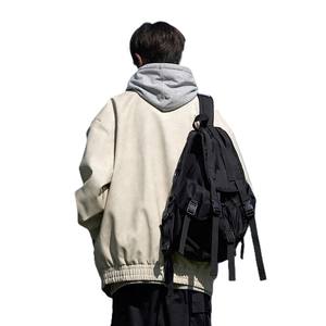 Chaqueta de Solapa Retro Americana Premium con Calefacción OEM, Abrigo de Invierno para Hombre, Estilo Otoñal, Talla Grande, Ajuste Holgado, Cortavientos, Chaqueta Gruesa - Product Image 5