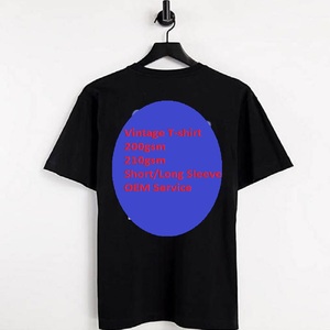 T-shirt pour homme vintage avec logo personnalisé OEM T-shirt pour homme vierge Vêtements d'été T-shirt avec impression numérique par sublimation et logo personnalisé - Product Image 2