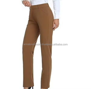 Pantalon de costume slim extensible pour femme, décontracté et professionnel, de haute qualité, vente en gros - Product Image 5