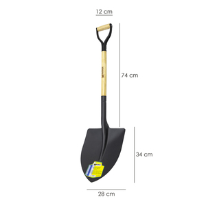 พลั่วพร้อมด้ามไม้และปลายวงแหวน รุ่น 502/3 - Product Image 2