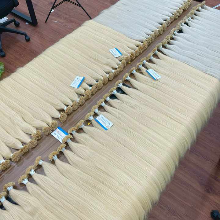 Best Quality Double Drawn Italian Prebonded I Tip U Tip Hair Extensions Virgin Keratin Human Hair Extension Genius Weft