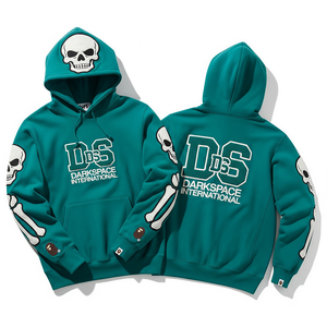 Sweat à capuche unisexe 100 % coton molletonné avec poches kangourou, logo personnalisé, motif uni, respirant, haute qualité, teinture unie - Product Image 5