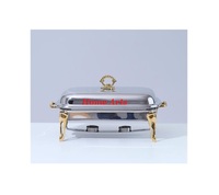 Ensemble de 2 chauffe-plats de différentes tailles et formes chauffe-plats design fabuleux chauffe-plats en acier inoxydable pour buffet