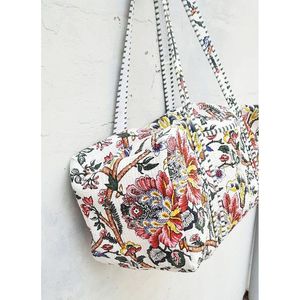 กระเป๋าเดินทางผ้าฝ้ายแบบควิลท์ ขนาดใหญ่ จุของได้เยอะ มีซิปปิด พับเก็บได้ ใช้ได้ทุกวัน เหมาะสำหรับฟิตเนส ยิม กิจกรรมกลางแจ้ง แฟชั่น ทันสมัย - Product Image 1