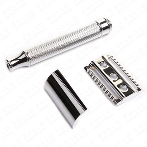 Rasoir de sécurité professionnel OEM personnalisé, double lame en acier inoxydable argenté, haute qualité, pour toilettage professionnel - Product Image 6