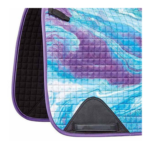 Tapis de selle pour cheval doublé en polaire douce, imprimé sur mesure |   Service personnalisé OEM, respirant, léger, vente en gros - Product Image 2