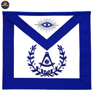 Color sólido OEM Fabricación Buen material Lodge Master Mason Delantal con juego de flecos Delantal - Product Image 5