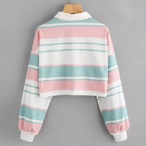 Poliéster clásico transpirable ligero para mujer, estampado de camisa, manga corta, cuello elegante, puño, ajuste perfecto - Product Image 2