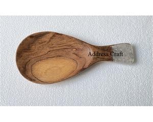 Style classique cuisine résistant à la chaleur en bois cuillère reste bois résine porte-cuillère ustensiles de cuisine porte-cuillère ustensiles de cuisine cuisine - Product Image 4