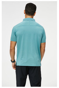 Nuevo diseño personalizado logotipo bordado 95% algodón 5% spandex hombre Golf negocios uniforme Color sólido Polo camisa - Product Image 2