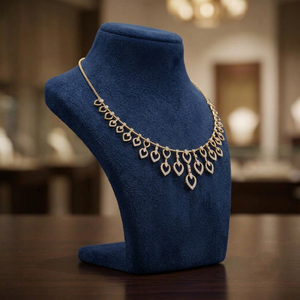 Collar de Diamantes Cultivados en Laboratorio Ivy Vine, Oro Amarillo de 14K y 18K, Corte Redondo DEF VVS VS, Regalos de Aniversario para Mujeres, Joyería Fina con Diseño de Hoja - Product Image 2