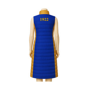 Vêtements de sororité Sigma Gamma Rho en gros, veste matelassée en duvet sublimée, veste longue, accessoires grecs - Product Image 2