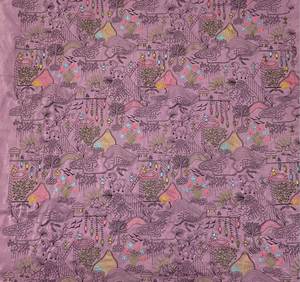 Poly Embroidered Apricot Fancy Fabric Breathable Memory Woven Technique Plain Style for <b>Boys</b> & Girls for Koti <b>Kurta</b> Fabrics - Product Image 2