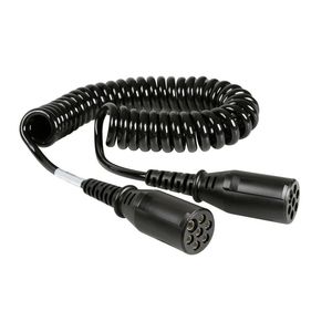 Cable Espiral Tipo N Hembra de 24V y 7 Pines para Sistemas Electrónicos y Eléctricos de Camiones - Product Image 1