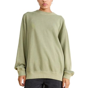 Sweat-shirt oversize brodé à col montant pour femme, style Palo Alto, streetwear décontracté, mode automne-hiver, doux et chaud pour le quotidien - Product Image 1