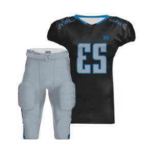 Uniforme de football américain le plus vendu, respirant, léger, manches courtes, grandes tailles, service OEM, prix économique, personnalisable - Product Image 1