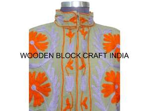 Veste de fête printanière pour femme, magnifique, faite à la main, nouvelle tendance, tissu de canard, broderie suzani, motif floral, taille unique, courte, hiver - Product Image 3