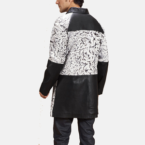 Custom Men's Winter Long <b>Leather</b> <b>Coat</b> Elegant Style Jackets Blazers with Logo Genuine Waterproof <b>Leather</b> Outerwear <b>Trench</b> <b>Coats</b> - Product Image 4