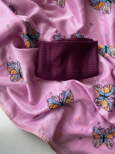 Dernière collection de soie Kota avec broderie Saree Fabricant et fournisseur de Surat au taux le plus bas - Product Image 4