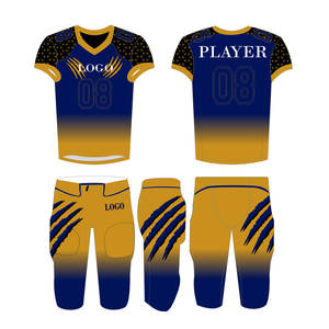 Uniforme de football américain 2025 de meilleure qualité à vendre Uniforme de football américain 100% en polyester - Product Image 4