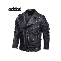 Veste en cuir pour homme - Couleurs personnalisées, garniture en fourrure de mouton lavée, style streetwear, coupe-vent et réversible, exportation du Pakistan