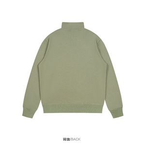 Venta al por mayor media cremallera estilo callejero Casual sudadera Streetwear manga larga pulóver algodón tejido de punto sudaderas con capucha para hombres - Product Image 2