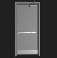 Nouvelle barre anti-panique en acier pour porte, dispositif d'urgence coupe-feu, étanche, avec serrure, pour portes extérieures commerciales, hôtels et écoles