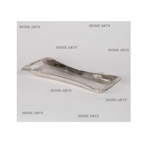 Plateau de service alimentaire en métal de la plus haute qualité, plateau de service à dessert de couleur or et blanc de dernière conception pour les meilleures ventes - Product Image 3