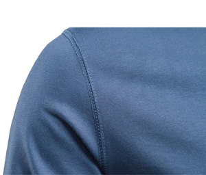 Nouveau Design Sweat Polyester 95% Spandex Sweat Hommes Casual Solide À Manches Longues Sweat 2023 - Product Image 4