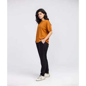 Camiseta ligera con bordes crudos de algodón 100% de ajuste relajado de verano para mujer - Product Image 3