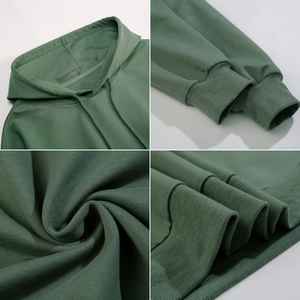 Sweat-shirts d'hiver pour hommes personnalisés avec logo brodé, streetwear, tissu en polaire de coton et polyester, respirant, confortable, de haute qualité, tendance - Product Image 4