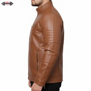 Chaqueta Bomber de Cuero Vacuno para Hombre, Estilo Piloto, Invierno, Impermeable, Cortavientos, Personalizada, Pakistán - Product Image 4