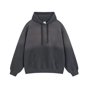 Vente en gros de sweats à capuche d'hiver doublés respirants en molleton 100% coton 480 g/m², imprimés sur mesure, couleur unie, surdimensionnés, ODM - Product Image 5