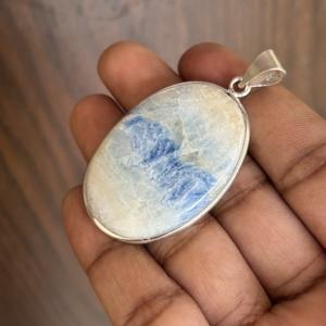 Women's <b>Large</b> <b>Necklace</b> Scheelite Fine <b>Pendants</b> 925 sterling silver Excellent Quality Wholesale Jewelry From Factory - Product Image 2