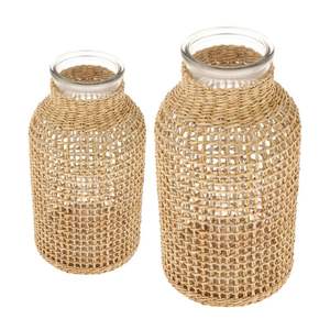 Maceta de mimbre tejida a mano al por mayor, cestas para macetas, decoración del hogar, cestas de mimbre, macetas para plantas de interior, Decoración de mesa - Product Image 3