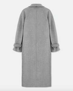 Qito International Femmes Élégant Couleur Unie Mi-longueur Épaissir Chaud Mélange De Laine Longs Manteaux Long Manteau Pour Les Femmes - Product Image 3