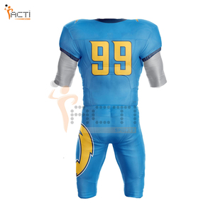 Meilleures ventes 2024 - Tenues de football américain pour hommes adultes respirantes de haute qualité 100% polyester - Personnalisation du nom et des couleurs de l'équipe - Product Image 3
