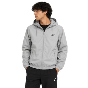 OEM <b>Lightweight</b> Hooded Windbreaker <b>Jacket</b> Custom Zip Up Nylon Outerwear Wholesale Casual Streetwear Windbreaker Men's <b>Jacket</b> USA - Product Image 1