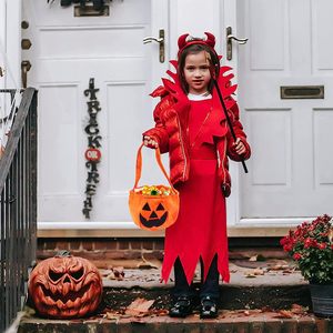 <b>Halloween</b> Trick or Treat Bucket <b>Halloween</b> Pumpkin Candy Basket Buckets Reusable Goody <b>Bags</b> for Kids <b>Halloween</b> <b>Party</b> Supplies OEM - Product Image 4