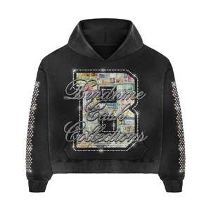 100% ที่มีคุณภาพสูงขนาดพลัสไซส์เป็นมิตรกับสิ่งแวดล้อมทันสมัยทันสมัยมีสไตล์กางเกงขาสั้นผ้ายีนส์มีฮู้ดชื่อแบรนด์พลอยเทียมสำหรับ - Product Image 4