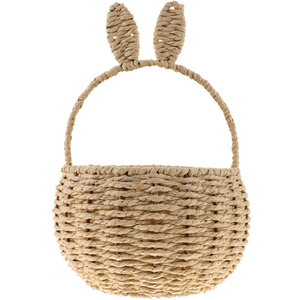 Handwoven <b>Seagrass</b> Gift <b>Basket</b> Rabbit Ears Easter Flower <b>Basket</b> for Holiday Wholesale Nice Price From Vietnam - Product Image 5