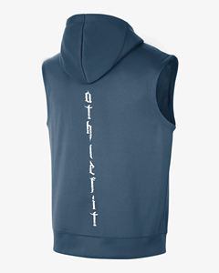 <b>Men's</b> <b>Sleeveless</b> Summer Tank Tops Custom Logo Blank Design Polyester Hooded Vest with <b>Hoodies</b> & Sweatshirts - Product Image 6