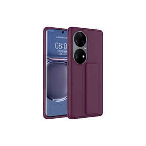 Coque arrière antichoc JoieCreatif Qstand pour Huawei P50 Pro, étui de protection en silicone souple premium, finition électrolytique élégante - Product Image 2